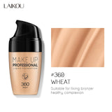 Professional Full Coverage Liquid Foundation Face Base Makeup Natural Color Concealer Whitening Lasting Primer Makeup BB Cream