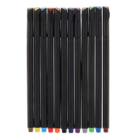 Fineliner Pen Set 12 24 36 48 60 100 Colors 0.4mm Micron Liner for Metallic Marker Draw Pen Color Sketch Marker Art Set School