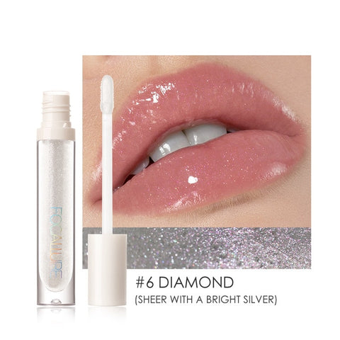 FOCALLURE PLUMPMAX Nourise Lip Glow High Shine&Shimmer Glossy Lips Makeup Non Sticky Plumping Lip Gloss
