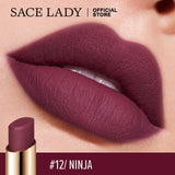 SACE LADY Nude Lipstick Matte Makeup Waterproof Red Lips Long Lasting Velvet Batom Make Up 12 Colors Cosmetics Wholesale