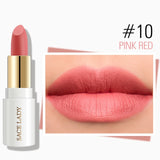 SACE LADY Matte Lipstick Makeup Waterproof Silky Lip Stick Long Lasting Moisture Lipsticks Red Lips 12 Colors Cosmetic Wholesale