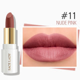 SACE LADY Matte Lipstick Makeup Waterproof Silky Lip Stick Long Lasting Moisture Lipsticks Red Lips 12 Colors Cosmetic Wholesale