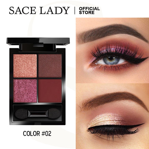 SACE LADY Matte Eyeshadow Palette Makeup Pigmented Shimmer Eye Shadow Pallete Make up Long Lasting Cosmetics Wholesale