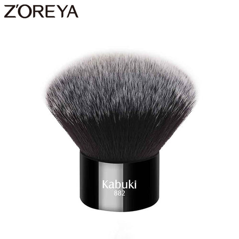 Zoreya Brand Women Fashion Black Kabuki Brush Soft Synthetic Hair Face Makeup Tools Portable To Take And Easy To Use