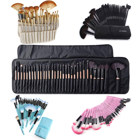VANDER Soft Makeup Brushes Set 32 Piece Multi-Color Maquillage Beauty Women Best Gift Kabuki Pinceaux Brush Kit + Pouch Bag