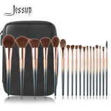 Jessup brushes 18pcs Makeup brushes set & 1PC Cosmetic bag women Make up brush Powder Foundation Precision Pencil eyeshadow