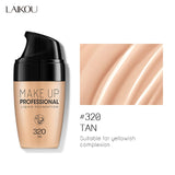 Professional Full Coverage Liquid Foundation Face Base Makeup Natural Color Concealer Whitening Lasting Primer Makeup BB Cream