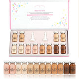 8ml Gold Ampoule Serum 12pcs BB Cream Glow Starter Kit Dermawhite mix serum add foundation niacinamide for Whitening brightening