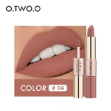 O.TWO.O 12 Colors Lips Makeup Lipstick  Lip Gloss Long Lasting Moisture Cosmetic Lipstick Red Lip Matte Lipstick Waterproof