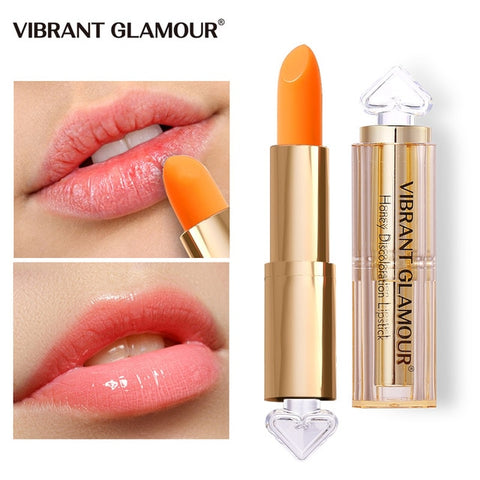 VIBRANT GLAMOUR Chameleon Lipstick Honey Moisturizing Nourishing Lip Lighten Lip Line Prevent Chapped Natural Extract Lip Care