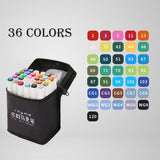 Multicolour Dual Tip Fine Liner Art Marker Pens Watercolor Drawing Painting Markers Pen Brush School Supplies Markerpen 04379