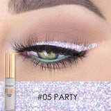 Focallure  Liquid Glitter Eyeliner Pencils White Gold Color Shining Shimmer Eye Liner Makeup Pen