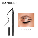 BANXEER Waterproof Eyeliner Long Lasting Eye Liner Pencil Quick Dry Black Brown ink Eyeliner Felt-Tip Pen Smudge-Proof Cosmetic