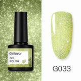 Gelfavor 8ml Gel Nail Polish Glitter For Manicure set nail art Semi platium UV LED Lamp Nail varnishes Base top coat Gel lacquer