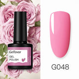 Gelfavor 8ml Gel Nail Polish Glitter For Manicure set nail art Semi platium UV LED Lamp Nail varnishes Base top coat Gel lacquer