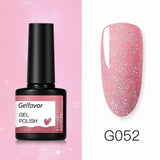 Gelfavor 8ml Gel Nail Polish Glitter For Manicure set nail art Semi platium UV LED Lamp Nail varnishes Base top coat Gel lacquer