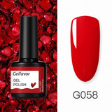 Gelfavor 8ml Gel Nail Polish Glitter For Manicure set nail art Semi platium UV LED Lamp Nail varnishes Base top coat Gel lacquer