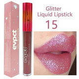 Hot Sale 15 Colors Glitter Lips Make Up Liquid Lipstick Waterproof Long Lasting Shimmer Red Lip Pink Women Beauty Lipstick