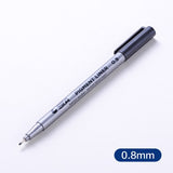 1-Piece Pigment Liner Pigma Micron Ink Marker Pen 0.05 0.1 0.2 0.3 0.4 0.5 0.6 0.8 Different Tip Black Fineliner Sketching Pens