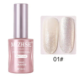 MIZHSE Semi-permanent UV Varnish Gel Lacquer Matting Top Coat Nail Polish Gellak Sequins Gel Nails Decorations Manicure Design