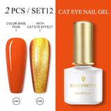 BORN PRETTY 6ml/10ml Magnetic Gel Nail Polish Cat Eye Nail UV Gel Holographics Laser Glitter Varnish Nail Art New Arrival