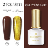 BORN PRETTY 6ml/10ml Magnetic Gel Nail Polish Cat Eye Nail UV Gel Holographics Laser Glitter Varnish Nail Art New Arrival