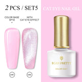 BORN PRETTY 6ml/10ml Magnetic Gel Nail Polish Cat Eye Nail UV Gel Holographics Laser Glitter Varnish Nail Art New Arrival