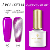 BORN PRETTY 6ml/10ml Magnetic Gel Nail Polish Cat Eye Nail UV Gel Holographics Laser Glitter Varnish Nail Art New Arrival