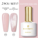 BORN PRETTY 6ml/10ml Magnetic Gel Nail Polish Cat Eye Nail UV Gel Holographics Laser Glitter Varnish Nail Art New Arrival