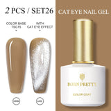 BORN PRETTY 6ml/10ml Magnetic Gel Nail Polish Cat Eye Nail UV Gel Holographics Laser Glitter Varnish Nail Art New Arrival