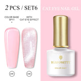 BORN PRETTY 6ml/10ml Magnetic Gel Nail Polish Cat Eye Nail UV Gel Holographics Laser Glitter Varnish Nail Art New Arrival