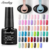 SENALAY UV Gel Nail Polish Set For Manicure Base Top Coat Gel Varnishes Nail Art Lamp Lacquers Semi Permanent Nail Polish Primer