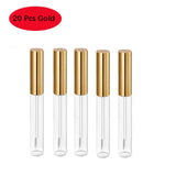 30 Pcs 5 Colors 10 ml Lip Gloss Tubes Empty Refillable Lip Balm Bottles Clear Plastic Lip Gloss Container DIY Lipstick Tool