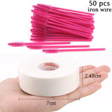 HMQ Disposable Silicone Gel Eyelash Brush Comb Mascara Wands Eye Lashes Extension Tool Professional Beauty Makeup Tool For Women