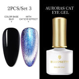 BORN PRETTY 6ml/10ml Magnetic Gel Nail Polish Cat Eye Nail UV Gel Holographics Laser Glitter Varnish Nail Art New Arrival