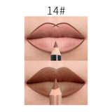 Waterproof Pencil Lipstick Pen Matte Lip Liner Lasting Multifunct LipLiner National Makeup Comestics Tools Easy To Wear TSLM1