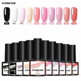 KOSKOE 8ML Nail Polish Gel Varnish For Manicures 120 Colors UV Gel Nail Purple Pink Glitter Holographics Soak Off UV Nail Gel