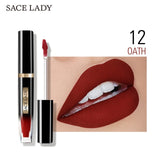 SACE LADY Matte Lipstick Waterproof Makeup Long Lasting 12H Liquid Lip Gloss Nude Red Pigmented Lip Stick Non Drying Cosmetic