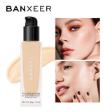 BANXEER Essence Liquid Foundation Full Coverage Face Makeup Base Waterproof Moisturizing For Women Skin Use