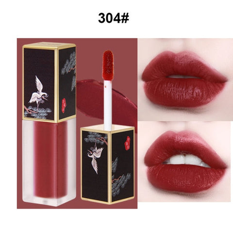 HOJO moisture Lip tint chinese style 5 colors nude makeup lip tint waterproof long lasting batom matte lip gloss BN139