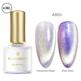 BORN PRETTY Gel Nail Polish Micas Shining Glitter Thermal Sensitive Color Changing Nail Gel 6ml Soak Off UV Gel Base Top Coat