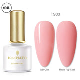 BORN PRETTY Gel Nail Polish Micas Shining Glitter Thermal Sensitive Color Changing Nail Gel 6ml Soak Off UV Gel Base Top Coat