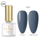 BORN PRETTY Gel Nail Polish Micas Shining Glitter Thermal Sensitive Color Changing Nail Gel 6ml Soak Off UV Gel Base Top Coat