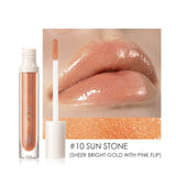 FOCALLURE PLUMPMAX Nourise Lip Glow High Shine&Shimmer Glossy Lips Makeup Non Sticky Plumping Lip Gloss