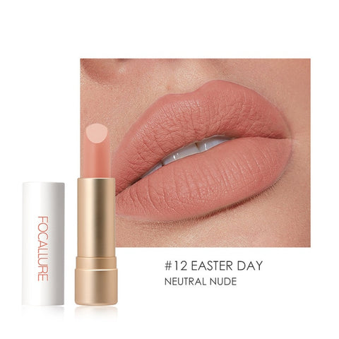 FOCALLURE Waterproof Matte Lipstick Nude Velvet Lip Batom Long-lasting Lip Stick Makeup