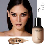 Pudaier 40ml Matte Makeup Foundation Cream for Face Professional Concealing Make up Tomal Base High Coverage Liquid Long-lasting