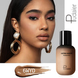 Pudaier 40ml Matte Makeup Foundation Cream for Face Professional Concealing Make up Tomal Base High Coverage Liquid Long-lasting