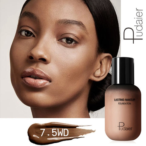 Pudaier 40ml Matte Makeup Foundation Cream for Face Professional Concealing Make up Tomal Base High Coverage Liquid Long-lasting