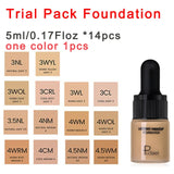 Pudaier 40ml Matte Makeup Foundation Cream for Face Professional Concealing Make up Tomal Base High Coverage Liquid Long-lasting