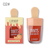 LIPHOP 6 Colors Ice Cream Lip Tint Long-Lasting Liquid Lipstick Waterproof Sexy Matte Lip Gloss Tattoo Makeup